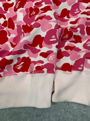 BAPE ABC Camo Shark Full Zip Hoodie Pink/Red (USED)