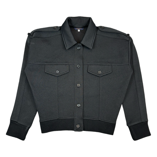 Women's Louis Vuitton Uniform Cropped Bomber Jacket Black | Vintage Clothing Store Canada