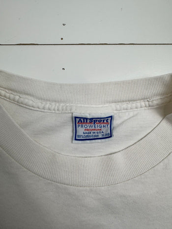 Vintage '95 MLB Cleveland Indians Championship Tee White