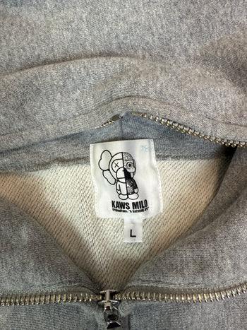 BAPE x Original Fake x Kaws Baby Milo Full Zip Hoodie Grey (USED)