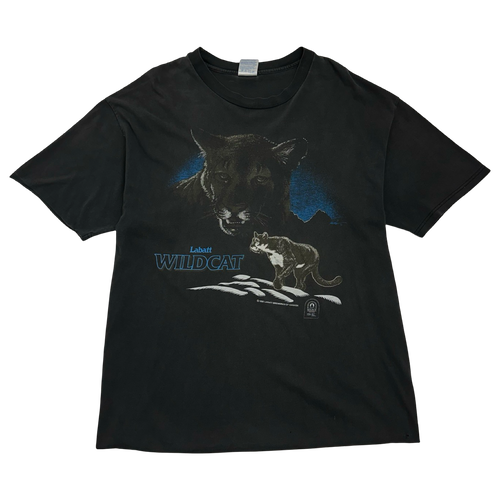 Vintage 1990’s Labatt Wildcat Tee Black | Vintage Clothing Store Canada