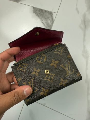 Louis Vuitton Monogram Victorine Wallet Brown/Fushcia