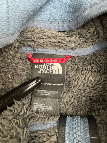 (XL) The North Face Hooded Fleece Zip Jacket Blue