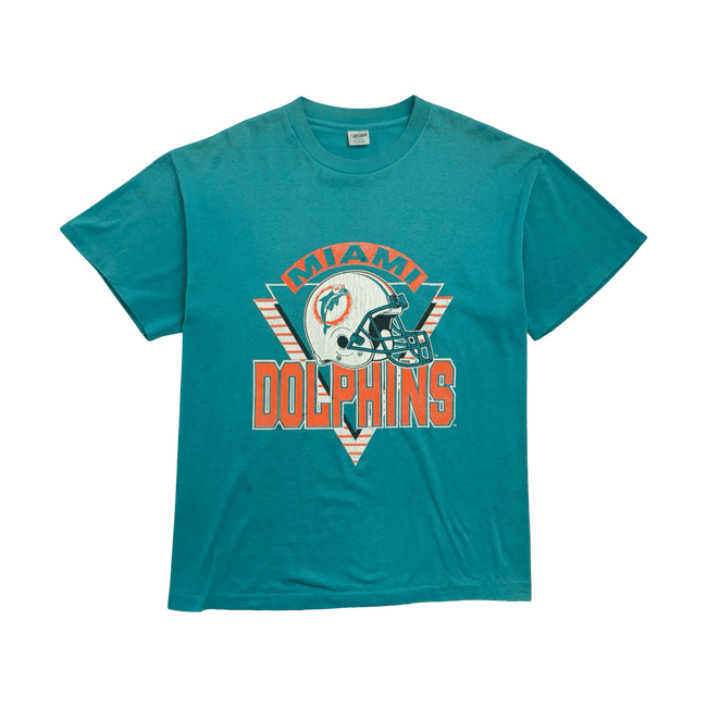 Vintage 90s Miami Dolphins Tee Aqua