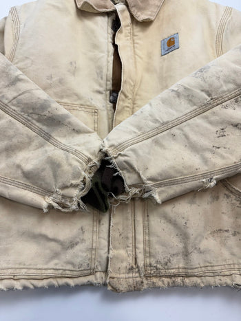 Vintage Carhartt Distressed Arctic Jacket Beige