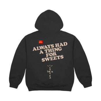 Travis Scott x McDonald’s Apple Pie Hoodie Washed Black