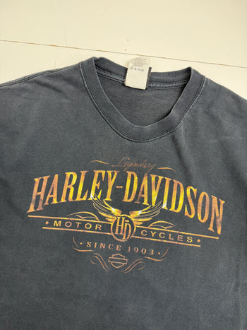 Vintage 2000s Harley Davidson American Niagara Falls Tee Black
