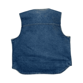 Vintage 90s Carhartt Sherpa Lined Vest Denim