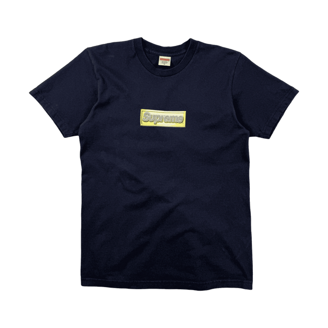 Supreme Bling Logo Tee Navy (USED)