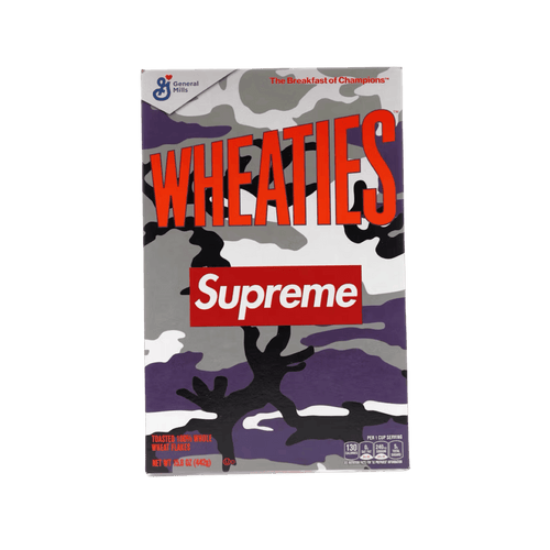 Supreme Wheaties Cereal Box Purple Camo | Vintage Clothing Store Canada