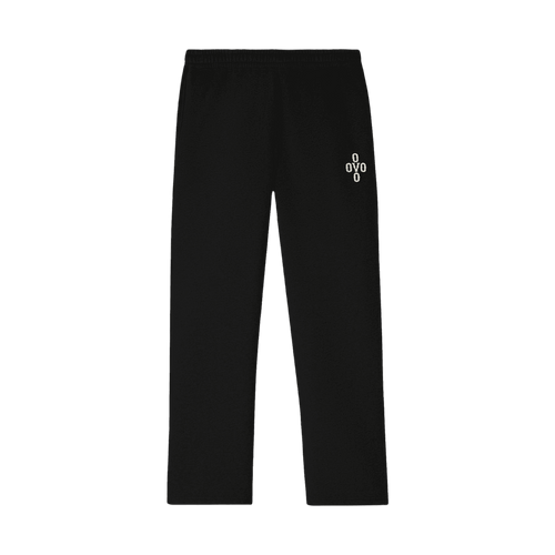 OVO Pom Pom Open Hem Sweatpants Black | Vintage Clothing Store Canada