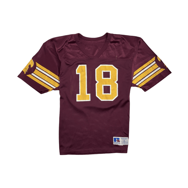 (M) Russell Athletics #18 Football Jersey Burgundy