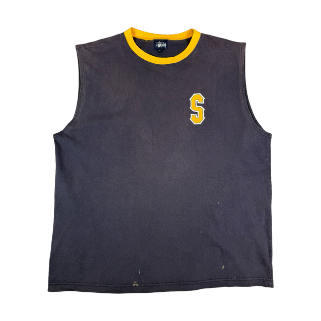 1990s Stussy NYLTA Tank Top Navy (USED)