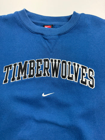 (M) Vintage Nike Timberwolves Sweatshirt Blue