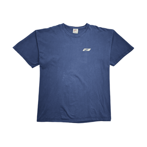 Vintage 90s Nike Side Swoosh Tee Navy | Vintage Clothing Store Canada