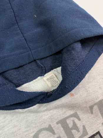 Vintage 90s Georgetown Hoyas Big Print Hoodie Grey/Navy