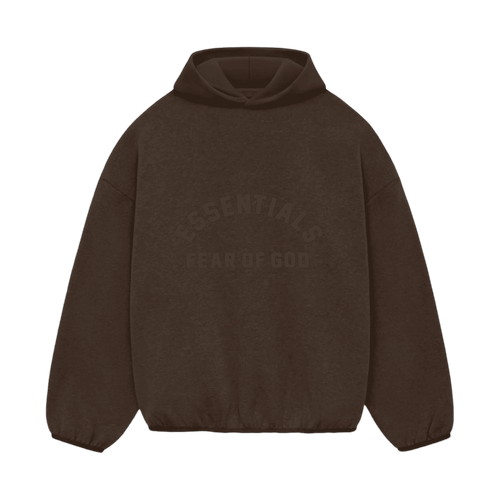 Fear of God Essentials Core Collection Nylon Fleece Hoodie Heather Wood | Vintage Clothing Store Canada