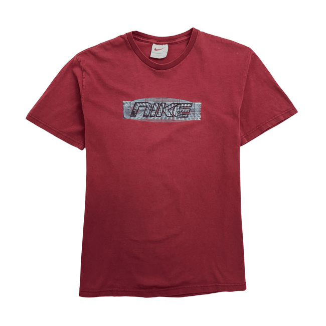 Vintage 90s Nike Spell Out Tee Red