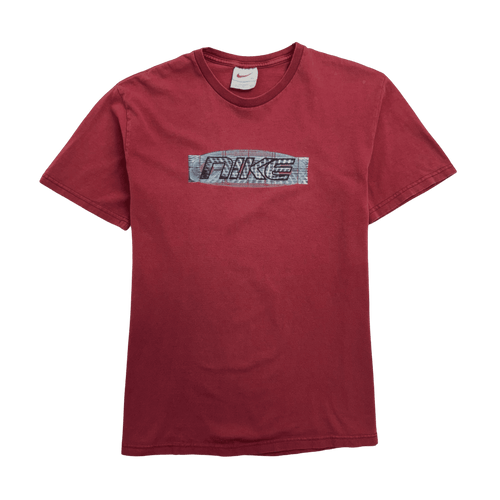 Vintage 90s Nike Spell Out Tee Red | Vintage Clothing Store Canada