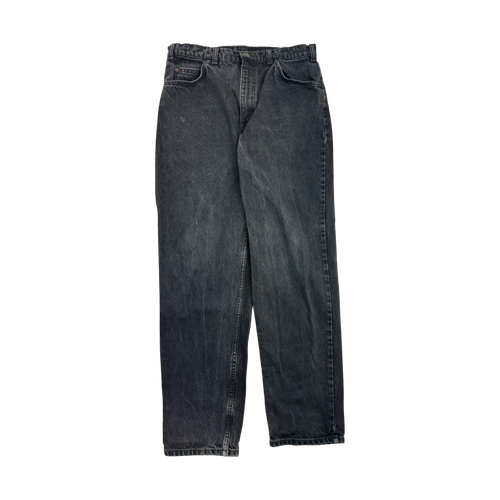 Vintage 634 Orange Tab Levis Denim Pants Black | Vintage Clothing Store Canada