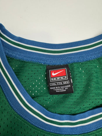 Vintage 90s Nike NBA Minnesota Timberwolves Kevin Garnett Jersey Green