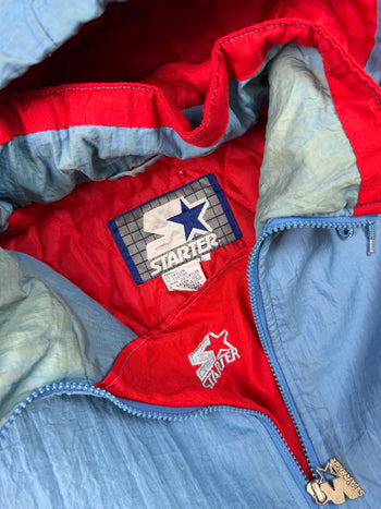 Vintage Houston Oilers Starter Quarter Zip Starter Jacket Sky Blue