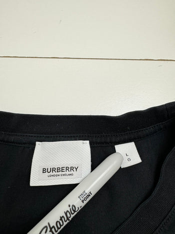 Burberry Parker Logo Tee Black (USED)