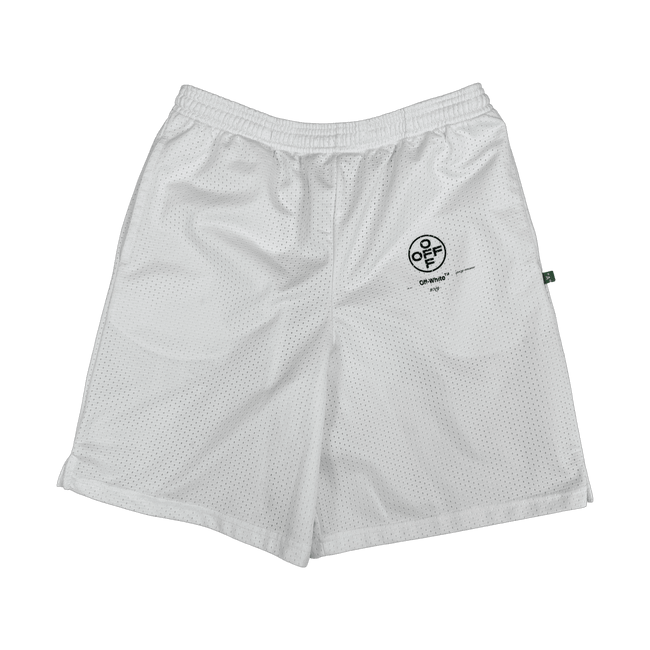 Off-white Impressionism Logo Mesh Shorts White (USED)