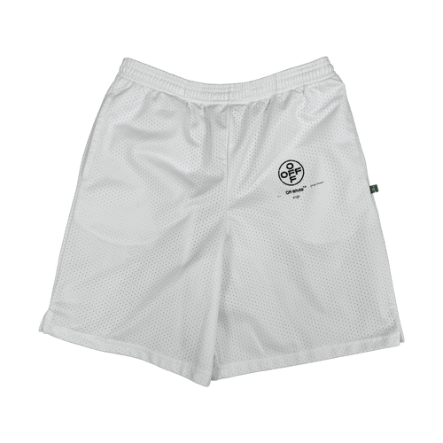Off-white Impressionism Logo Mesh Shorts White (USED) | Vintage Clothing Store Canada