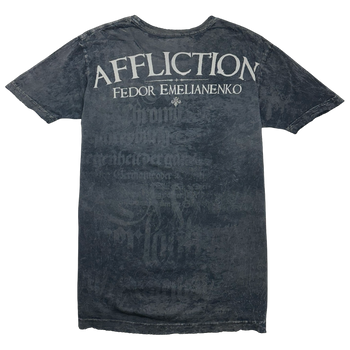 Vintage Y2K Affliction Fedor Emelianenko AOP Tee Black