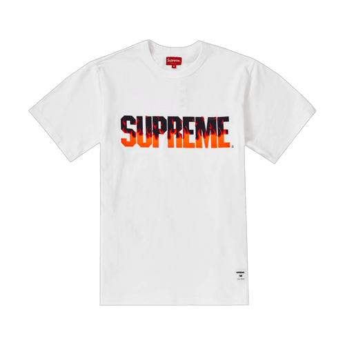 Supreme Flames S/S Top White | Vintage Clothing Store Canada