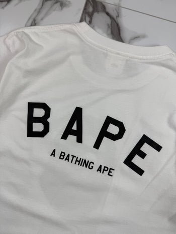 BAPE 1st Camo Ape Head Tee White (USED)