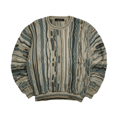 Vintage Protege 3D Textured Knit Sweater Multi | Vintage Clothing Store Canada
