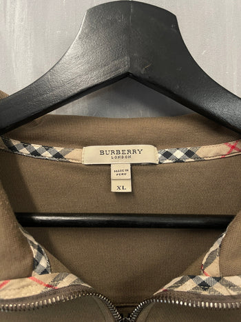 Burberry Quarter Zip Sweatshirt Brown (USED)