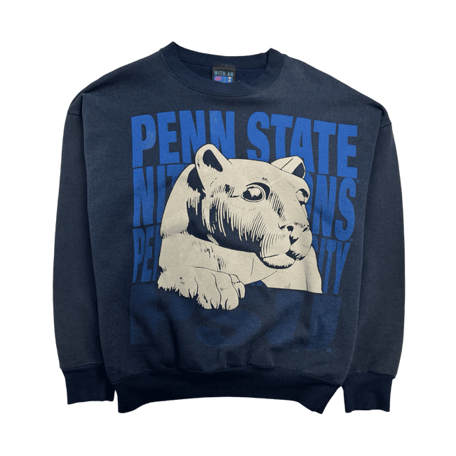 Vintage 90s Pennsylvania State University Sweatshirt Navy