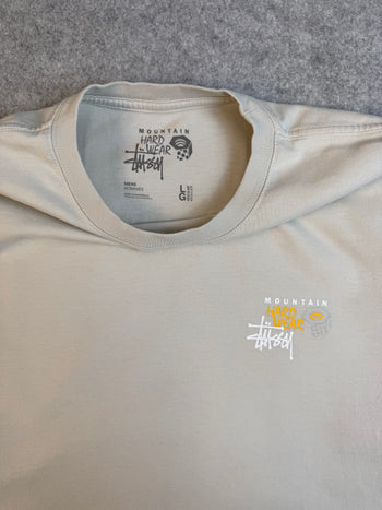 Stussy Mountain Hard Wear L/S Tee Cream (USED)