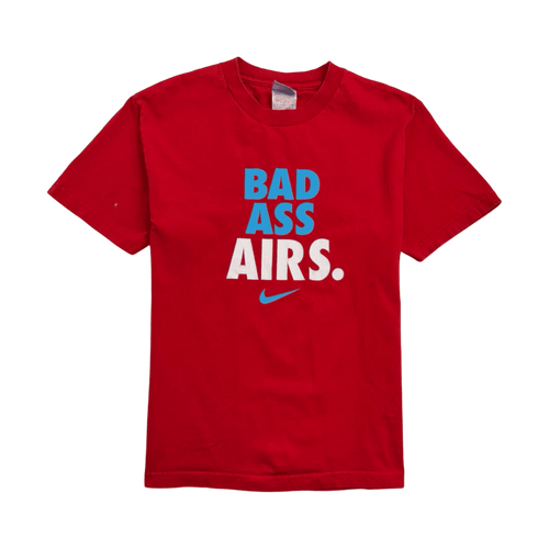 Vintage 2000s Nike Bad Ass Airs Tee Red | Vintage Clothing Store Canada
