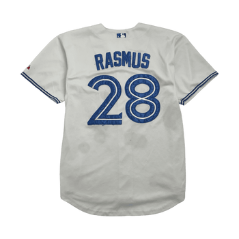 (XL) Vintage MLB Toronto Blue Jays Rasmus Jersey White