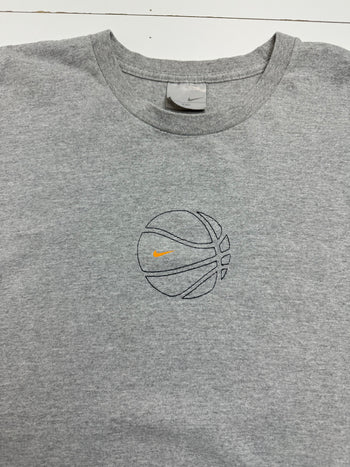 (XL) Vintage 2000s Nike Basketball Tee Grey