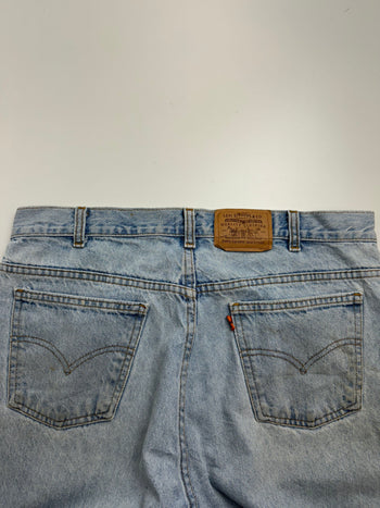 (36) Vintage Orange Tab Levis Pants Washed Blue