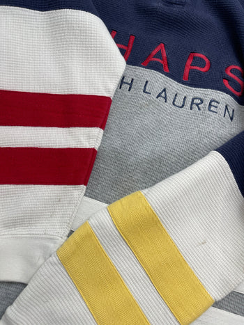 (L) Vintage Chaps Ralph Lauren Button-Up Sweatshirt