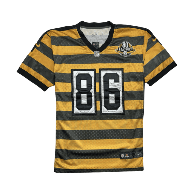 (L) NFL Hines Ward Pittsburgh Steelers Throwback Football Jersey