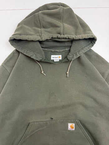 Vintage 2000's Carhartt Pullover Hoodie Green