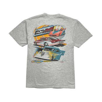 (M) Vintage 2000s The 6 Second Club Hot Rod Tee Grey