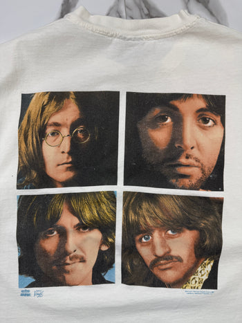 Vintage 1990s The Beatles Backstage Pass Tee White