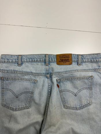 (31) Vintage Levis 619 Orange Tab Denim Pants Washed Blue