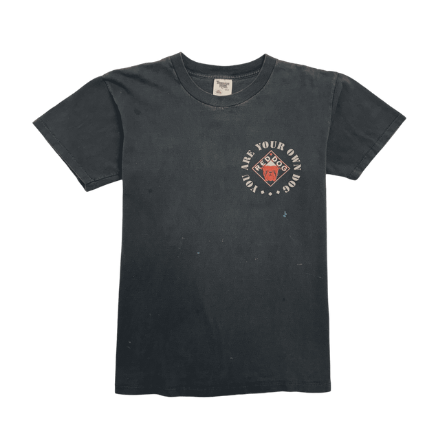 (L) Vintage 90s Red Dogs Tee Black