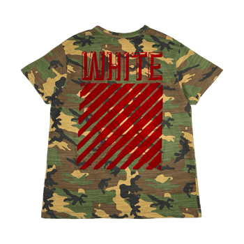 Off-White Red Velvet Tee Camo (USED)