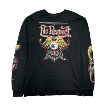 (L) Vintage '04 Motor Cult No Respect L/S Tee Black