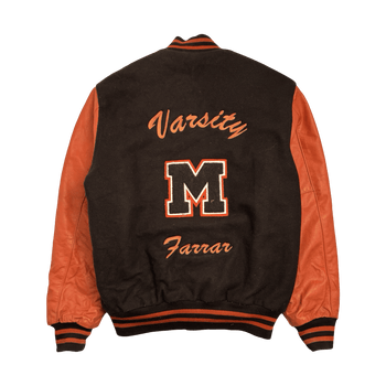 (L) Vintage Letterman Varsity Jacket Two Tone